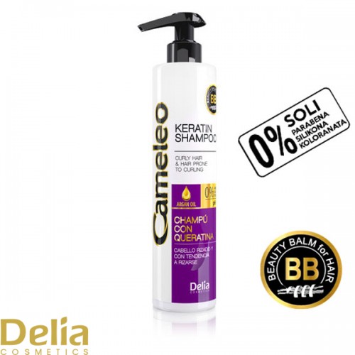 Šampon sa keratinom i arganovim uljem za kovrdžavu kosu bez sulfata CAMELEO BB ANTI FRIZZ 250ml